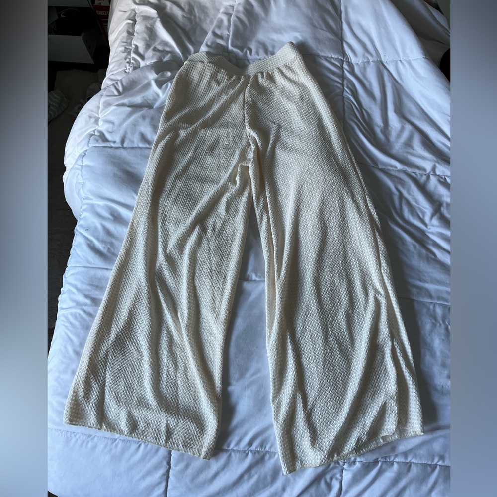 Cream Bathing suit Cover up Pants